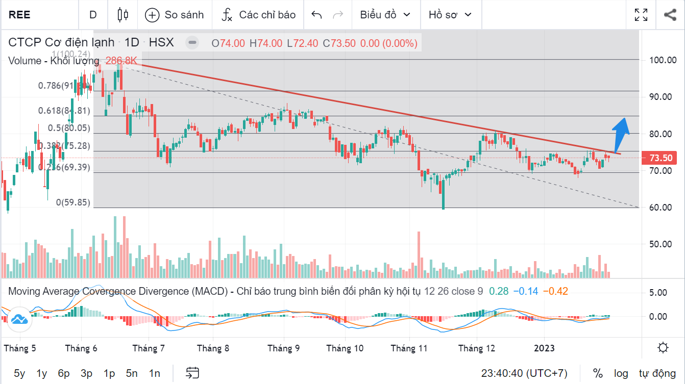 PTKT cổ phiếu Ree ngày 08/02/2023