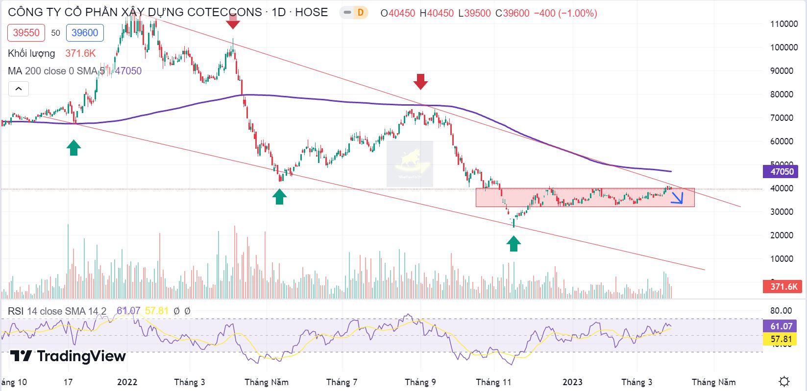 cập nhật cổ phiếu CTD ngày 28/03/2023